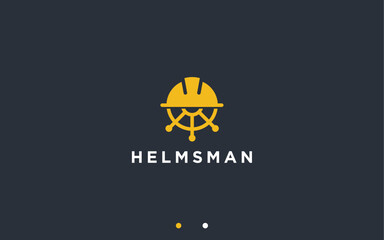 construction helmet logo design vector silhouette illustration