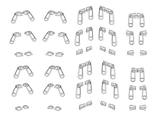 VISLON ZIPPER PULL,ZIPPER PULL,FASHION APPAREL,BAG,PARTS,ai