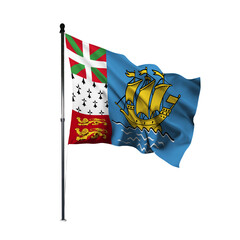 Saint Pierre and Miquelon flag