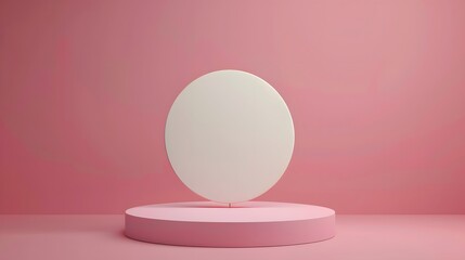 Cylinder podium red pastel background mockup, Realistic minimal wall scene. 3D product display stage geometric style,  serving backdrop. abstract, luxury pedestal lifestyle, geometric, showcases