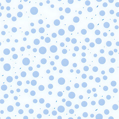 Blue polka dots. Seamless blue dots pattern. Seamless pattern with blue polka dots. Marine seamless pattern. Gift wrap pattern. Seamless blue dots background. 