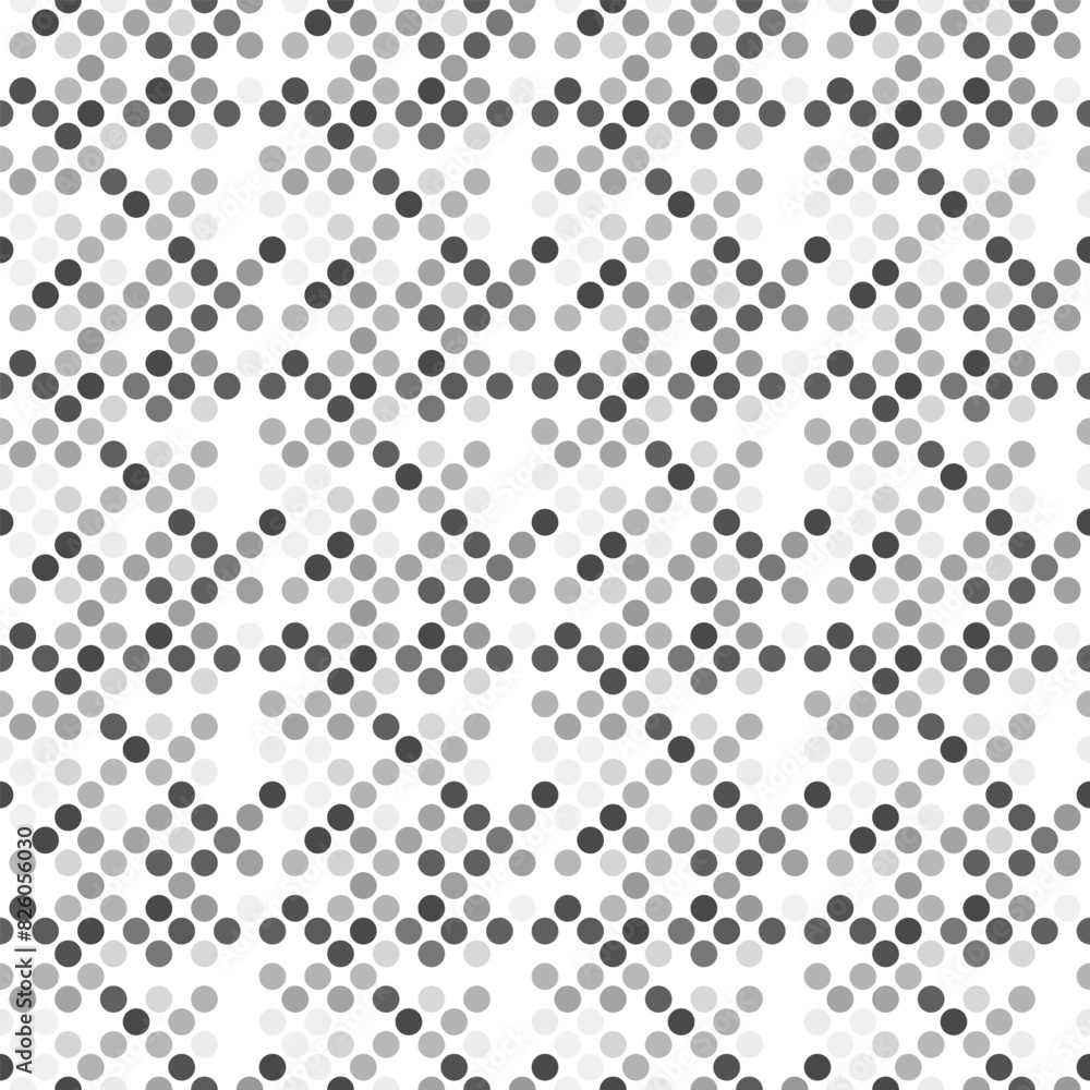 Poster geometrical gray circle pattern background - abstract monochrome vector design from circles