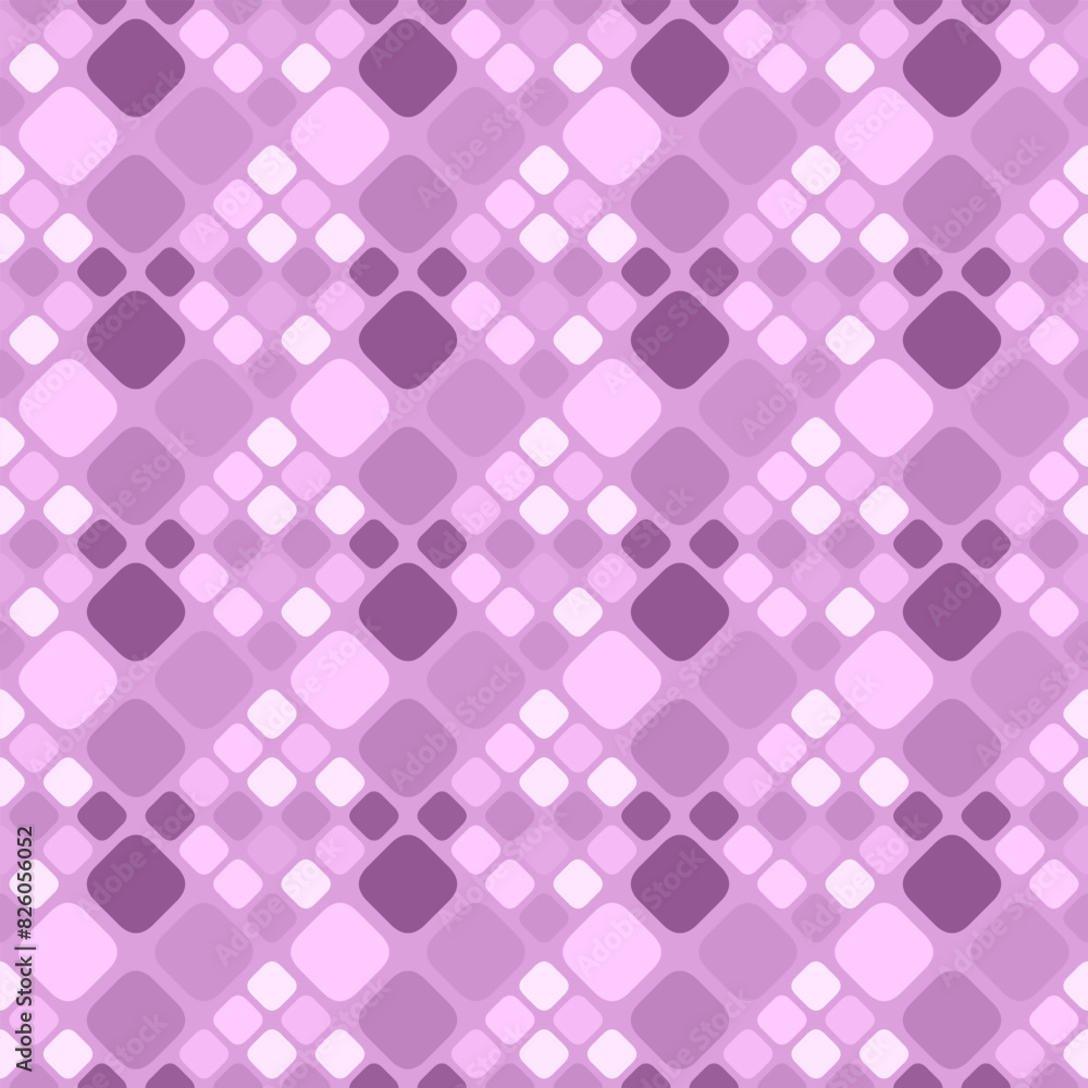 Poster abstract purple diagonal square pattern background design - repeating geometrical vector graphic