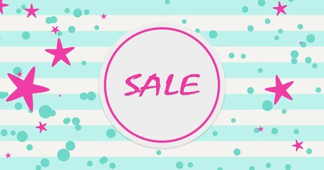 Sale, promo banner, sea style 	