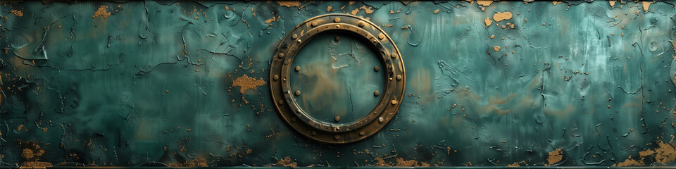 Fototapeta premium A vintage textured, distressed, cloudy, wavy, old textured painted design with dark slate gray, explosion, eruption, dark sea green and grey colors, backdrop, wallpaper, background 4:1
