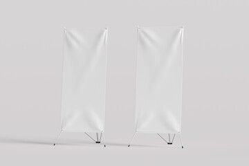 X-stand banner mockup