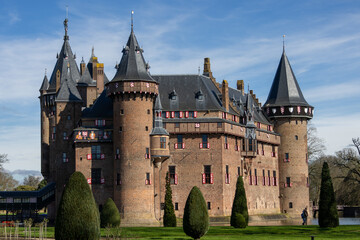 Obraz premium kasteel de haar in haarzuilens in the netherlands