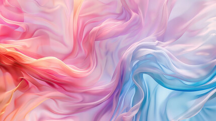Obraz premium abstract background of light fabric flowing in pastel color