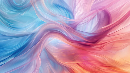 abstract background of light fabric flowing in pastel color