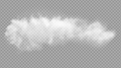 White vector cloudiness ,fog or smoke on dark checkered background. Cloudy sky or smog over the city.Vector illustration.. Stock royalty free vector illustration. PNG