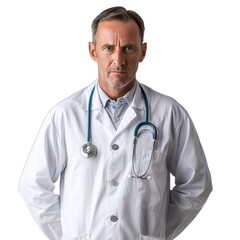 smiling doctor with stethoscope