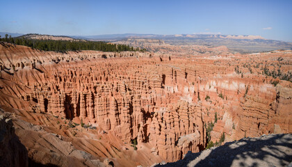 View of Bryce Canyon Amphitheater from the Rim Trail. Utah. USA.