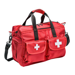 red bag isolated on white