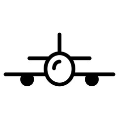 plane icon on white background