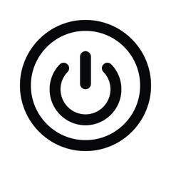 Check this cute icon of power off, trendy vector of power button