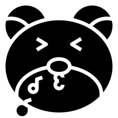 WHISTLE,music,feelings,emotion,animal,face.svg