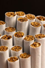 dangerous to health tobacco leaves for smoking in a cigarette