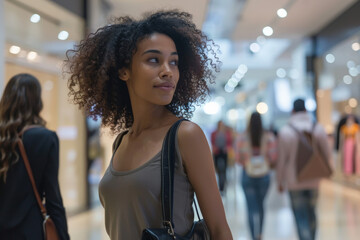 Shopping Mall Lifestyle: Gen Z Exploring Technology in Modern Spaces