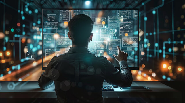 Business process automation computer monitor from analytics to software in your own data style of data visualization.