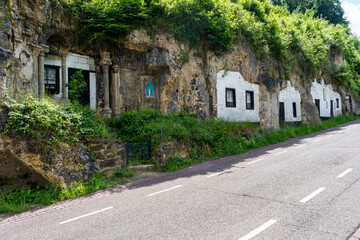 Troglodyte houses near Valkenburg, Netherlands