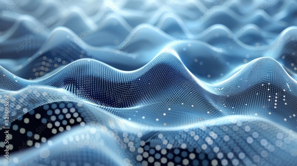 Poster 3d modeling wireframe abstract: a 3d illustration showcasing an abstract wireframe model