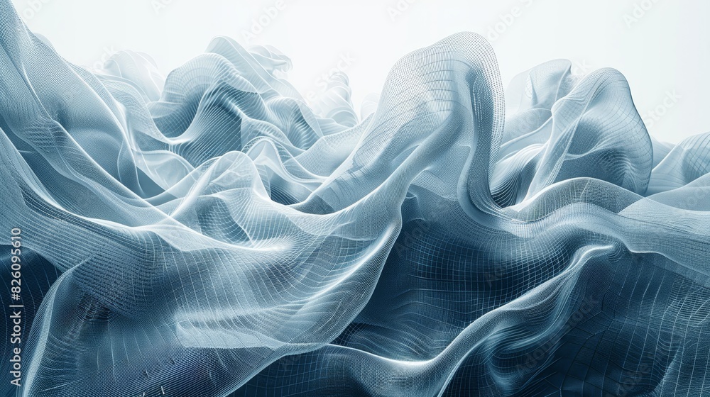 Wall mural abstract mesh creative design: an illustration demonstrating creative design using abstract wirefram