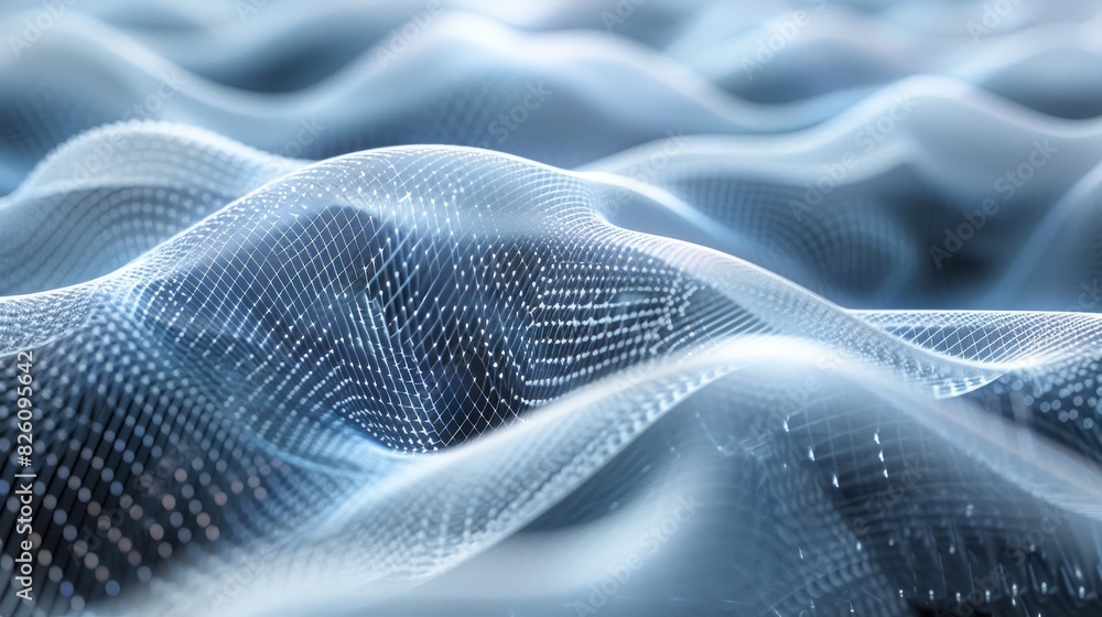 Poster abstract mesh creative composition: a 3d illustration featuring creative compositions of abstract wi