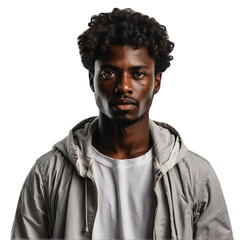 Fototapeta premium Portrait of a handsome young black man smiling