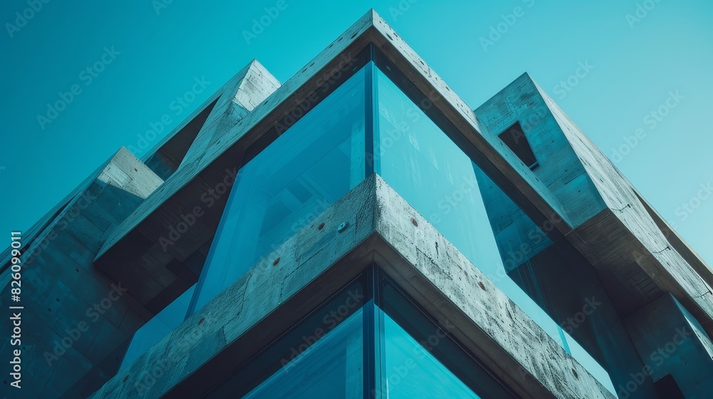 Poster engineering architecture structural design: a photo showcasing the structural design of a building