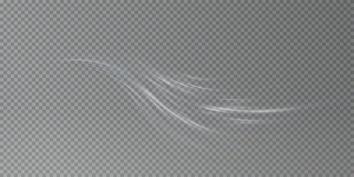 Stream of fresh wind png. Imitation of the exit of cold air from the air conditioner. Cold winter wind texture. Holiday vector blizzard. Christmas effect of a cold blizzard. Vector PNG.	
	
