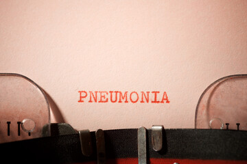 Pneumonia concept view