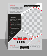 Educational flyer design template. Unique and modern futuristic layer maintain educational flyer design template. 