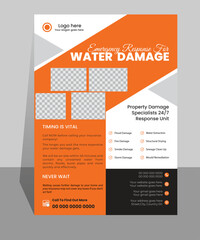 Unique and modern flyer vector design template. 