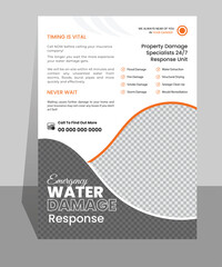 Business flyer design template. Unique and modern layer maintain flyer design template. 
