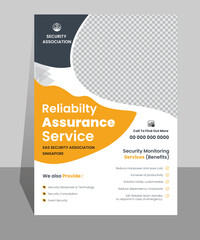 Unique and modern flyer design template. Formal and futuristic layer maintain vector design template. 