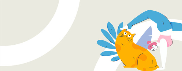 Internet financial management investment flat vector concept operation hand drawn illustration
