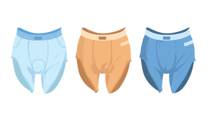 Male panties underwear. Men underclothes garment. 