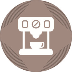 Coffee Maker with Wi-Fi Vector Icon
