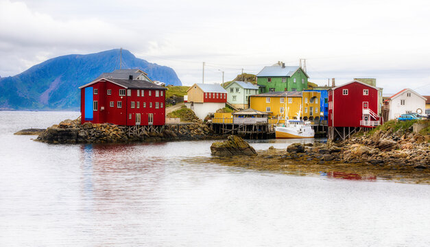 The Small, Charming Fishing Village of Nyksund in Vesteralen, Norway