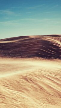 wide and wild landscape of the Arabic sand desert