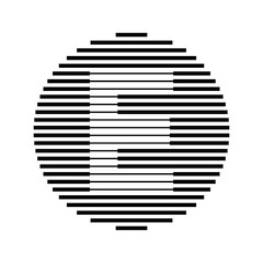 Naklejka premium Letter E Logo Icon with Rounded Line Pattern