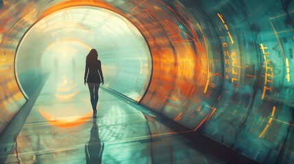 novel, ultramodern, Engineers using AI for Wearable Technology, Asia, Leading lines, centered in frame, natural light, photography Overlay art