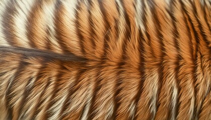 Realistic Tiger Stripe Wallpaper: Golden Brown Cozy Animal Print