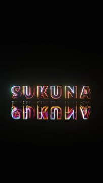 neon sign of Sukuna