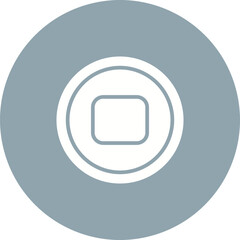 Stop Button Vector Icon