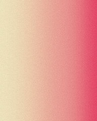 Fototapeta premium Peach color post template with soft noise texture, Textured gradient background transitioning smoothly from a pale yellow on the left to a vibrant pink on the right