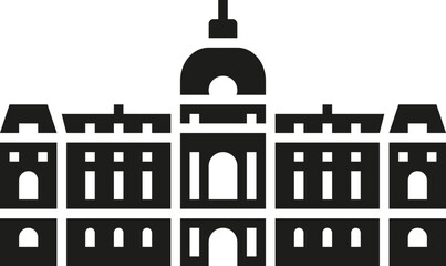 Amiens – France: Picardy Museum (glyph icon)