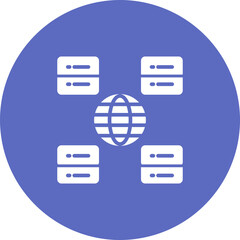 Content Delivery Network Vector Icon