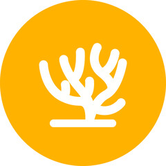 Obraz premium Coral Vector Icon
