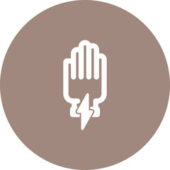 Obraz premium Insulated Gloves Vector Icon